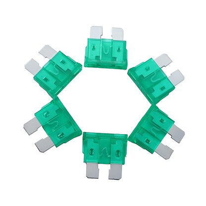 100 Pack Auto Fuses 30 AMP ATC/ATO Standard Regular Fuse Blade 30A Car Truck Boat Marine RV