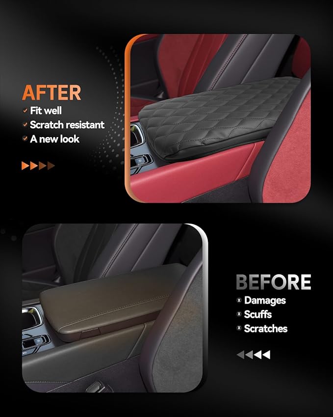 CDEFG for 2023-2025 Lexus RX 350/350h/ 450h+/ 500h F Sport Center Console Cover Armrest Box Cover for RX350 RX350h RX450h RX500h 2023 2024 2025 Accessories Console Arm Rest Protector