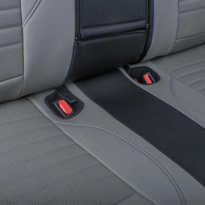 EKR Sportage Seat Covers Custom Fit for KIA Sportage S,EX,LX,SX,SX Turbo 2017 2018 2019 2020 2021 2022 Leather Car Seat Cover Full Set - Faux Leather (Black/Gray)