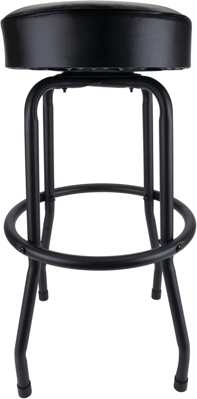 Performance Tool W85010 Swivel Seat Bar Stool for Mechanic Garages and Workshops, Black, 0.6x9.8x5.8-Inches