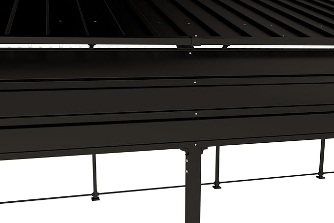 12x20 FT Metal Carport, Heavy Duty Car Port Canopy with Galvanized Steel Roof & Frame, Large Metal Carport Kit, Steel Car Shelter, Outdoor Car Garage for Car, Boat, Truck, Dark Gray