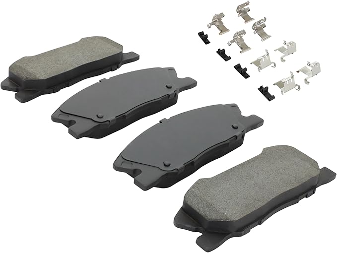 Premium Semi-Metallic Front Brake Pads (1001-1767M) Compatible with Chrysler 300 2017-2020, Dodge Challenger 2017-2022, Dodge Charger 2014-2023
