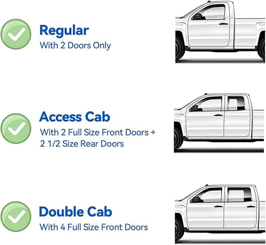 Window Visors Rain Guards for 1995-2004 Toyota Tacoma Regular Cab, Out-Channel Window Vent Wind Deflectors Visors Shades for 95-04 Tacoma Standard/Access Cab, 2PCS