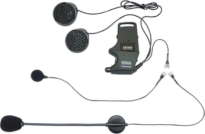 Sena SMH-A0302 Helmet Clamp Kit with Boom and Wired Microphones for SMH10 Bluetooth Headset, Black