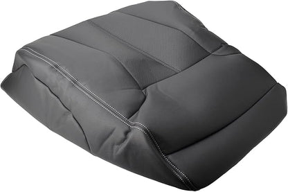AUTOKAY Car Seat Covers for Ford Ford F250 F350 F450 F550 11-16, 4 Pcs Waterproof Faux Leatherette Cushion Cover Front Bottom & Top Back Synthetic Leather Seat Cover Black