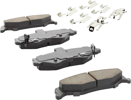 Premium Ceramic Rear Brake Pads (1001-0750C) Compatible with Avanti II 2001-2004, Chevrolet Camaro 1998-2002, Pontiac Firebird 1998-2002