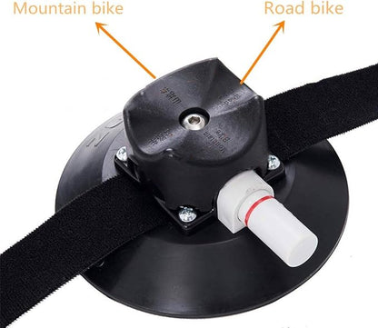 Bike Rack for Car Roof, Vacuum Suction Cup Bicycle Carrier Aluminium Alloy Roof Rack, with 5 Adapters for Most Bikes, 9x100mm/12x100mm/15x100mm/15x110mm/20x100mm/20x110mm (8" Suction Cup)