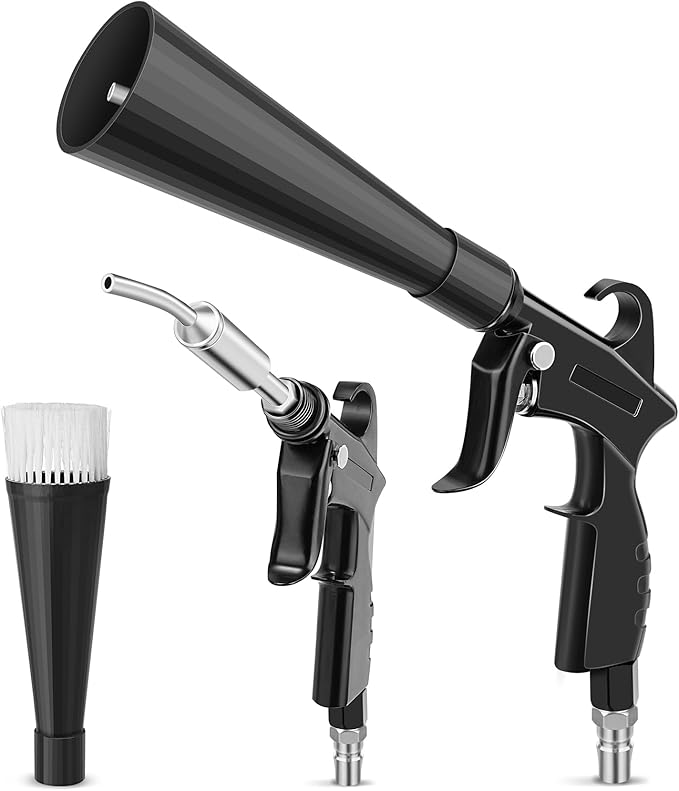 Detailing Car Cleaning Gun Interior Dryer Air Blow Gun, High Pressure Blower Gun, Car Detailing Tools for Quickly Blowing Out Dirt and DustWorking with Air