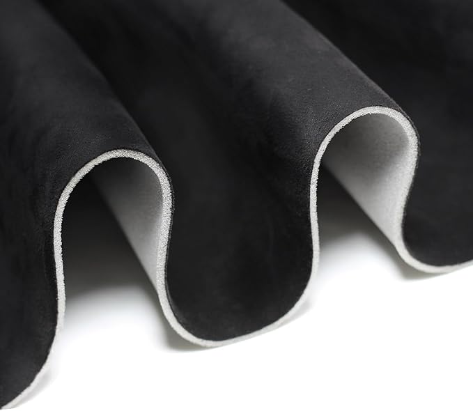 Suede Headliner Fabric with Foam Backing - Black Suede Headliner wrap Interior Material for Car/Truck/SUV/RV Roof, Home Repair/DIY Headliner Material Automotive Headliner Fabric (Black, 120"×60")