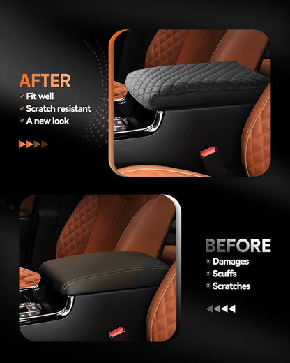 CDEFG for Kia Sorento MQ4 2021-2025 Center Console Cover Armrest Box Cover for 2022 2023 2024 2025 Sorento (LX, S, EX, SX,SX Prestige) Accessories Console Arm Rest Protector