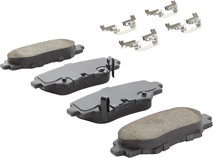 Premium Ceramic Rear Brake Pads (1001-1729C) Compatible with Mazda 3 2014-2016, Mazda 3 Sport 2014-2016