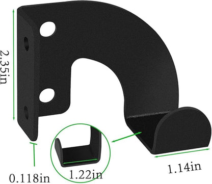 3-Screw Reinforced Weed Eater Hanger, Heavy Duty Steel String Trimmer Rack - Wall Mount Garage Organizer, Garden Tool Holder (5.9x4.9x1.4in) assorted set 2