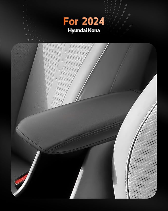 CDEFG for 2024-2025 Hyundai Kona Center Console Cover Armrest Cover for Kona (SE, SEL, SEL Convenience, N Line S, N Line, Limited) Accessories Console Arm Rest Protector