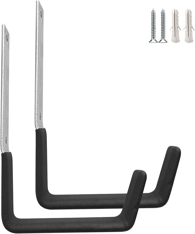 Heavy Duty Steel Hooks ,Garage Storage Utility Hooks,Heavy Duty Tool Organizer,Steel Wall Mount Hooks, Hose Hanger, Steel Garage Garden Hooks (2)
