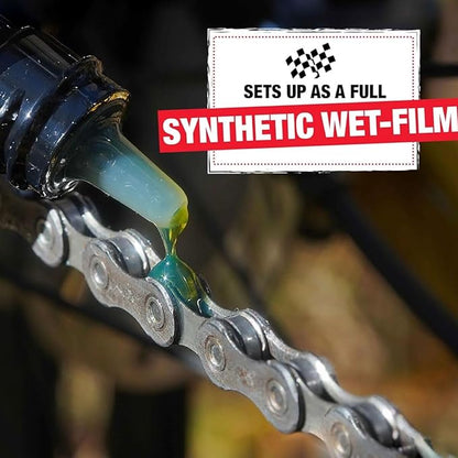 Finish Line WET Bicycle Chain Lube 2oz Drip Squeeze Bottle