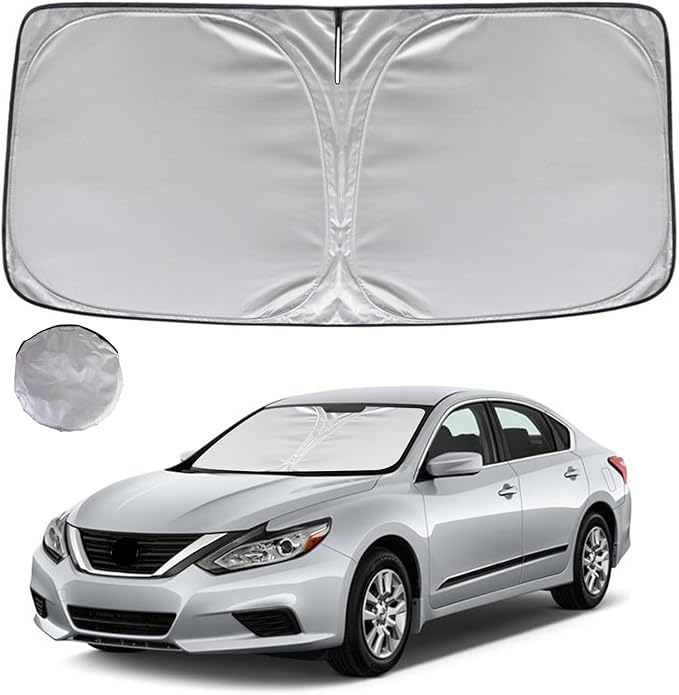 KAYZT Windshield Sun Shade for 2013-2018 Nissan Altima Sedan Foldable Sunshade Front Window Custom Fit Car Accessories
