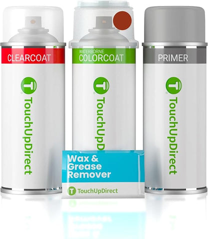 TouchUpDirect 4X0 Inferno Compatible with Toyota Exact Match Touch Up Paint Aerosol - Preferred Kit