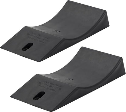 2-Pack Flat Free Tire Saver Ramp for 9-12" PU Foam Tire and Wheel, Non Flat Spots Saver Ramp, Suitable for Lawnmower, Wheelbarrow, and Trailer
