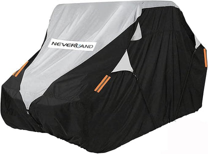 Neverland UTV Cover Waterproof 300D Heavy Duty 2-3 Seater/4-6 Seater 4 Door Side by Side Covers All Weather Protection Compatible with Polaris RZR Can-Am Maverick Defender Kawasaki
