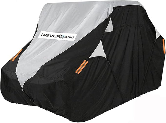 Neverland UTV Cover Waterproof 300D Heavy Duty 2-3 Seater/4-6 Seater 4 Door Side by Side Covers All Weather Protection Compatible with Polaris RZR Can-Am Maverick Defender Kawasaki