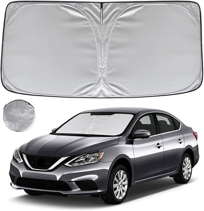KAYZT Windshield Sun Shade for 2014-2019 Nissan Sentra Foldable Sunshade Front Window Custom Fit Car Accessories
