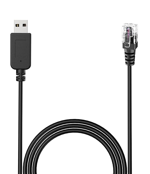 Radar Detector Cable, with USB to RJ11 Plug,for Escort Valentine One Uniden Beltronics Cobra Radar Detector,Replacement Power Cable for Radar Detectors(RJ11-3.3ft)