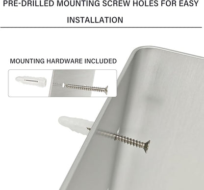 G-Sunny Garage Paper Towel Holder,Aluminum Wall-Mount Paper Towel Holder for Enclosed Trailer,Shop,Garage,Storage,5th Wheel,RV (Silver)