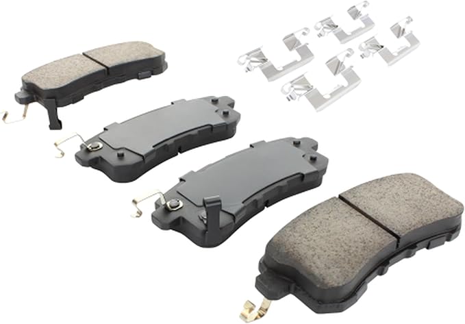 Premium Semi-Metallic Rear Brake Pads (1001-1510M) Compatible with INFINITI QX56 2011-2013, INFINITI QX80 2014-2024, Nissan Armada 2017-2024