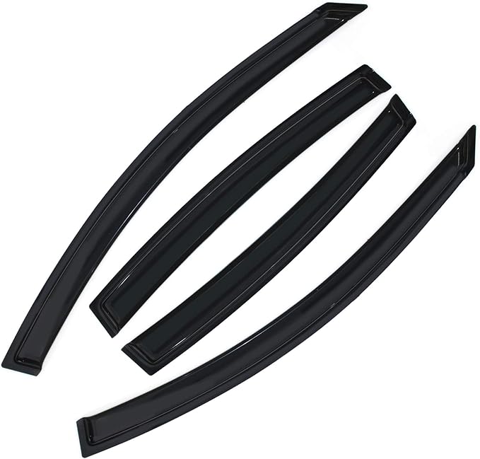 Smoke Sun/Rain Guards Window Visors Compatible with Maxima 2004-2008 Wind Deflector 4pcs 94017
