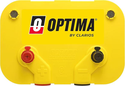 OPTIMA Batteries High Performance D34/78 YellowTop Dual Purpose Sealed AGM Car, Truck and SUV Battery, 750 CCA, Dual Terminal, Maintenance Free, Versitile Mounting