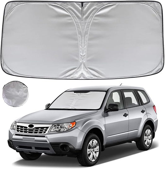 KAYZT Windshield Sun Shade for 2009-2013 Su-baru Forester Foldable Sunshade Front Window Custom Fit Car Accessories