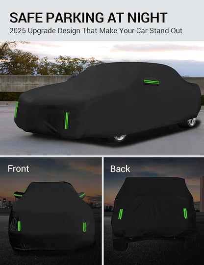 Proadsy 2025 Upgrade Car Cover Custom Fit for Subaru Ascent 2019-2025, Waterproof All Weather for Automobiles, Full Exterior Cover Rain Snow Sun Protector Indoor Outdoor Car Cover