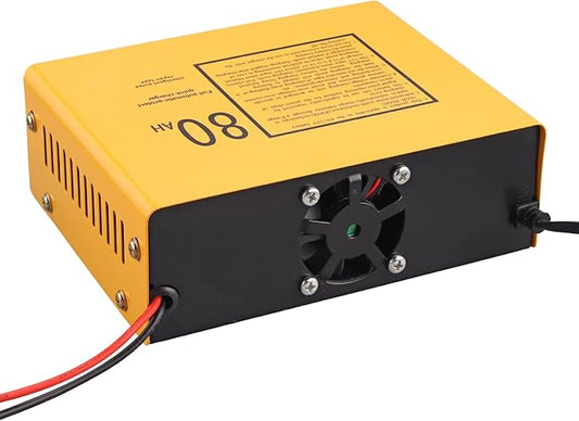 6V 5A and12V 8.5A Car Battery Charger,Smart Battery Trickle Charger Maintainer 4 Charging Mode for Automotive Motorcycle Truck Boat Toy Car Lawn Mower Lead Acid Batteries (Yellow)