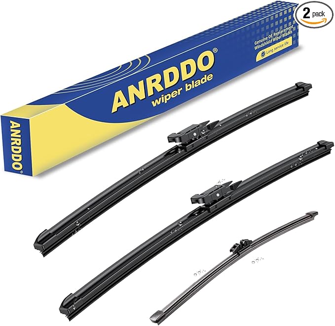 3 wipers Replacement for 2015 2016 2017 2018 2019 2020 2021 2022 2023 Ford Edge Original Equipment Windshield Wiper Blades Set 28"+28"+15" (Set of 3) Pinch Tab