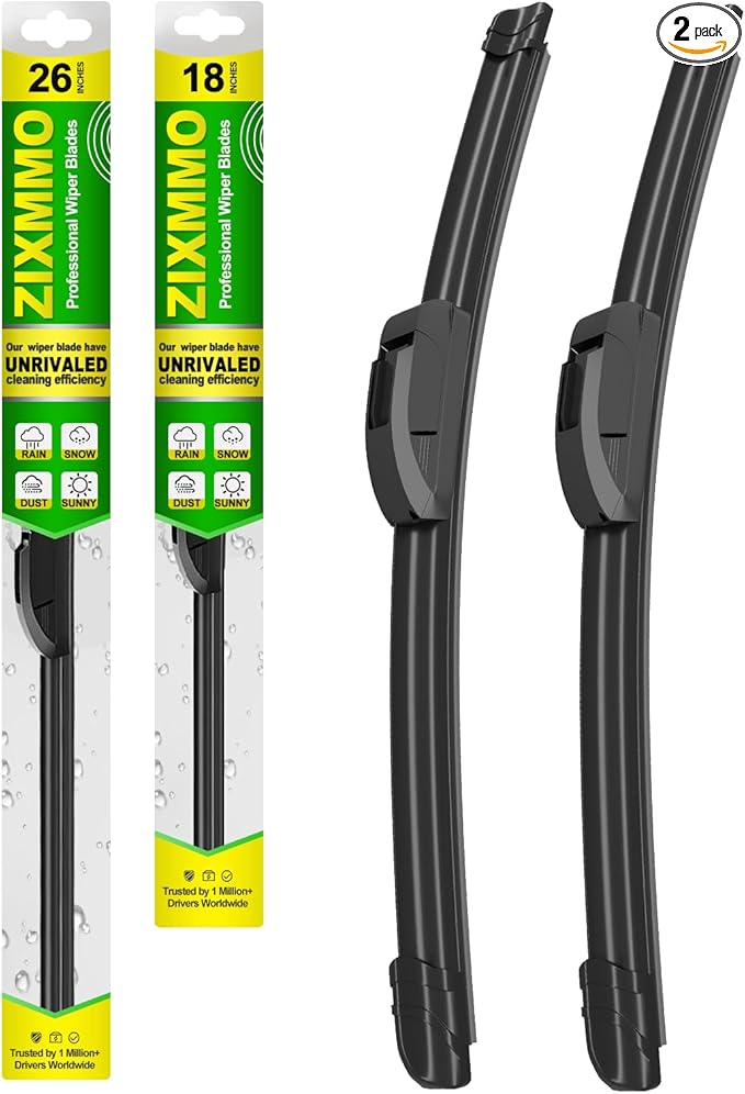 QUALITY 26in + 18in Premium All-Season Windshield Wiper Blades for Original Equipment Replacement(Set of 2)