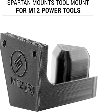 Spartan Mounts for Milwaukee M12 Tool Right | Wall Display Hook Holder | Power Tool Storage | Blog DIY Craft Room | All Types | Strong Low Profile Bracket | Convenient Easy Access Garage Organization