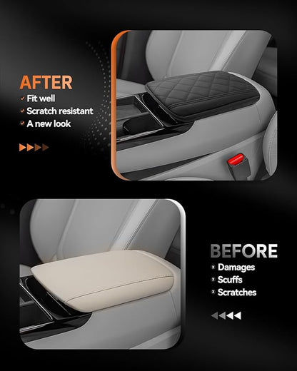 CDEFG for 2025 Hyundai Tucson Center Console Cover Armrest Cover for Tucson (SE, SEL, SEL Convenience, XRT, Limited) 2025+ Accessories Arm Rest Protector Only Fit Electronic