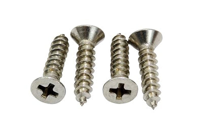 #4 x 3/4" Stainless Flat Head Phillips Wood Screw, (100 pc), 18-8 (304) Stainless Steel Screws by Bolt Dropper, Glasses Screws