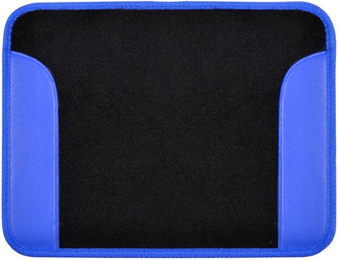 BDK Premium Carpet Black & Blue Floor Mats for Cars - Universal Fit Interior 4-Piece Car Mats Full Set - Cute Car Accessories Interior Floor Covers for SUVs, Trucks,Van, & Car