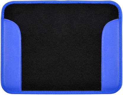 BDK Premium Carpet Black & Blue Floor Mats for Cars - Universal Fit Interior 4-Piece Car Mats Full Set - Cute Car Accessories Interior Floor Covers for SUVs, Trucks,Van, & Car