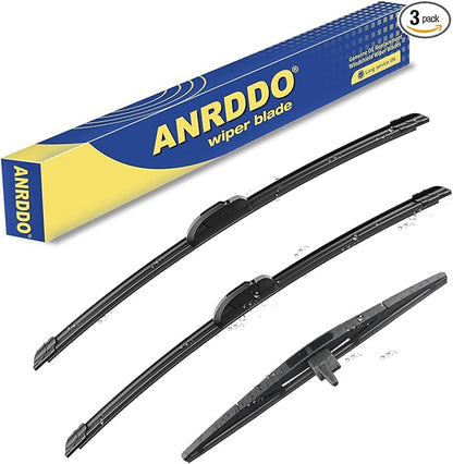 3 wipers Replacement for 2009 2010 2011 2012 2013 2014 2015 Honda Pilot Windshield Wiper Blades Original Equipment Replacement - 22"+21"+14" (Set of 3) U/J HOOK