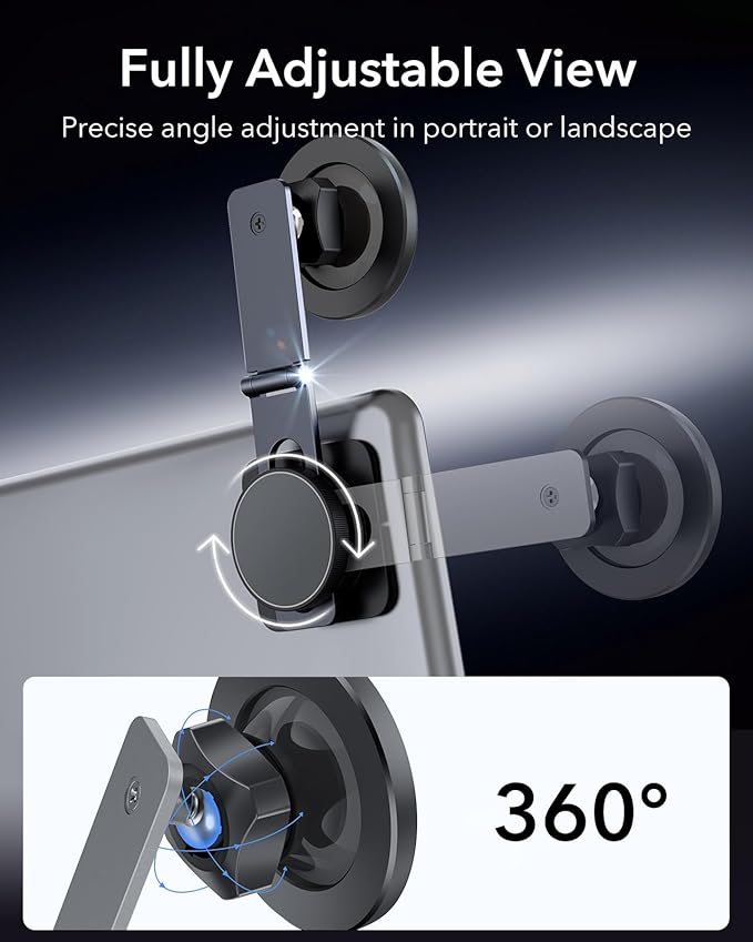 ESR for MagSafe Car Mount, Car Phone Holder,Dashboard/Tesla Touchscreen Car Mount, Magnetic Phone Holder for Car, for iPhone 16/16e/15/14/13/12, S25, Charging Not Supported(2 Metal Rings Included)