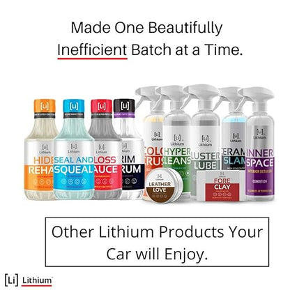 Lithium Seal and Squeal Car Paint Restorer, Polish and Sealant for Incredible Shine - Curable Amino Functional Polymers Fused with Si02 Ceramic Nano Technology - Lasts for up to 12 Months (16 oz)