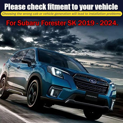 Rain Guards for Forester SK 2019-2024, Tape-on Side Window Deflectors for Forester SK, Window Visors for Subaru Cars,for Subaru Car Accessories 4 Rain Guards ＆ 2 Car Coasters