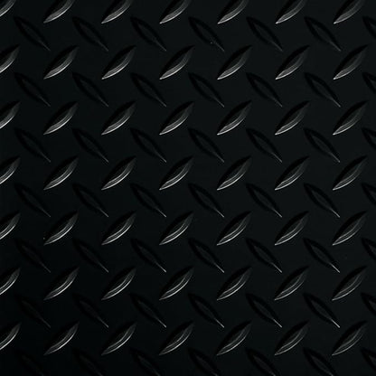 G-Floor Lite Diamond Tread Pattern Midnight Black Vinyl Rollout Garage Flooring Protector Mat for The Garage and Beyond - 7'6" x 14' Size