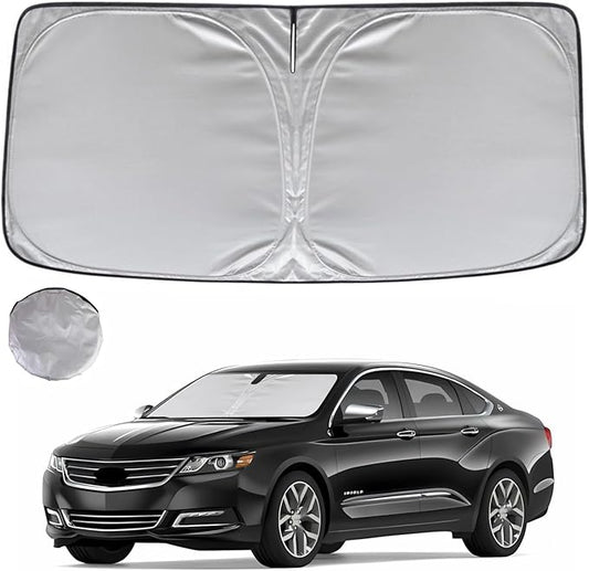 KAYZT Windshield Sun Shade for 2014-2020 Che-vrolet/Chevy Impala Foldable Sunshade Front Window Custom Fit Car Accessories