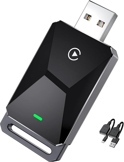 Wireless CarPlay Adapter for Apple CarPlay，Convert Wired to Wireless iPhone CarPlay Adapter，Plug and Play, No Latency, Mini Wireless CarPlay Dongle for Cars from 2016 and iOS 10+ （Black）