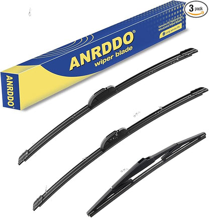 3 wipers Replacement For 2012 2013 2014 2015 2016 Hyundai Elantra Windshield Wiper Blades Original Equipment Replacement - 28"+14"+13" (Set of 3) U/J HOOK