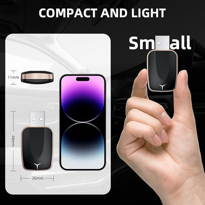 Mini Wireless CarPlay Adapter for iPhone, 2 in 1 CarPlay and Android Auto Wireless Adapter for Cars, Plug & Play, Fast Connection for Android 11+ and CarPlay iOS 10+