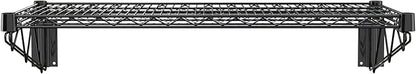 18" x 36" Black Epoxy Wire Wall Mount Shelf